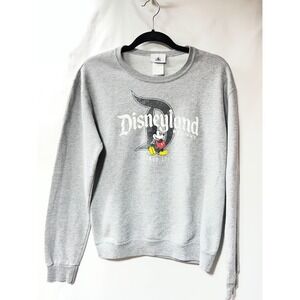 Disney Parks Disneyland Resort Mickey Mouse Sweatshirt Gray Womens Small